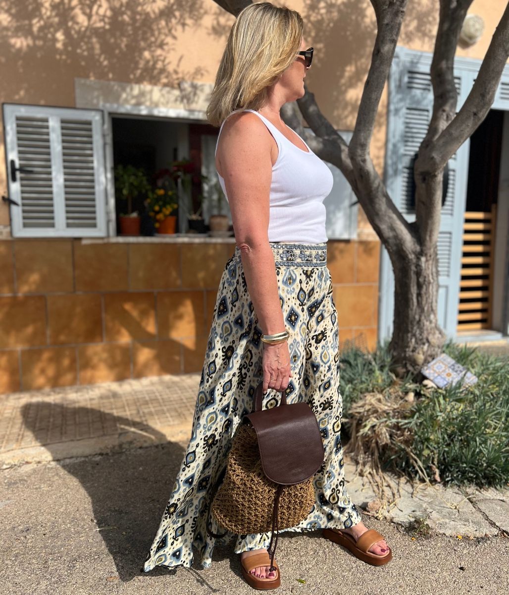 Embellished Wide Leg Trousers