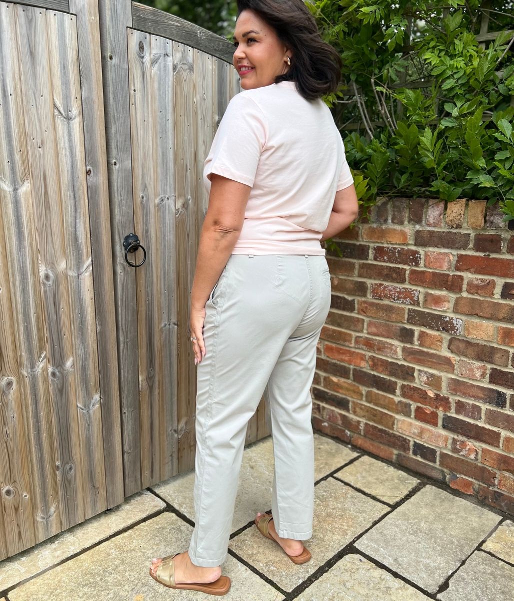 Grey Cotton Rich Slim Fit Chino Trousers