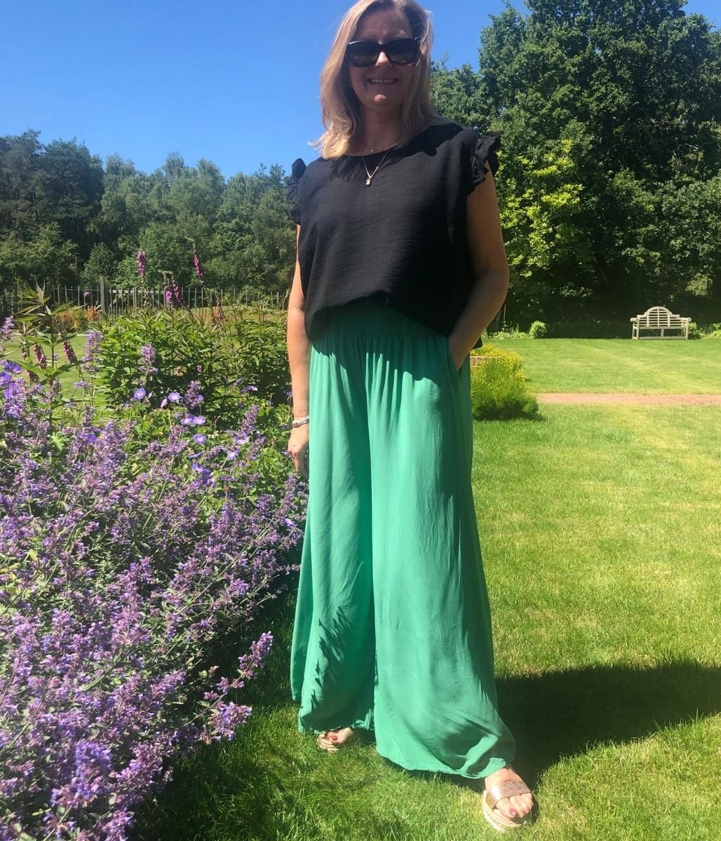 Jade Culotte Palazzo Trousers
