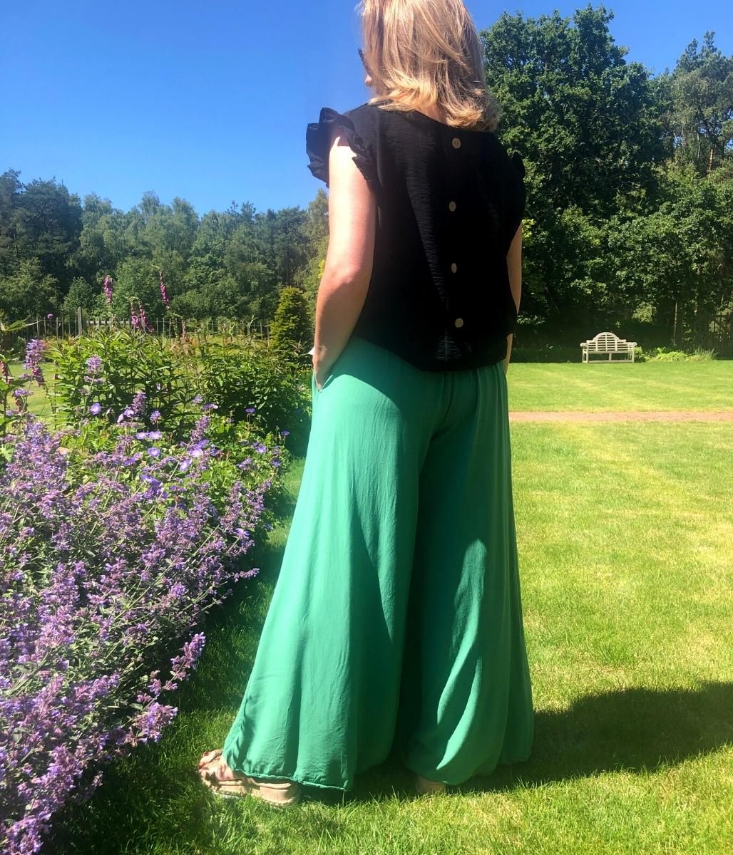 Jade Culotte Palazzo Trousers