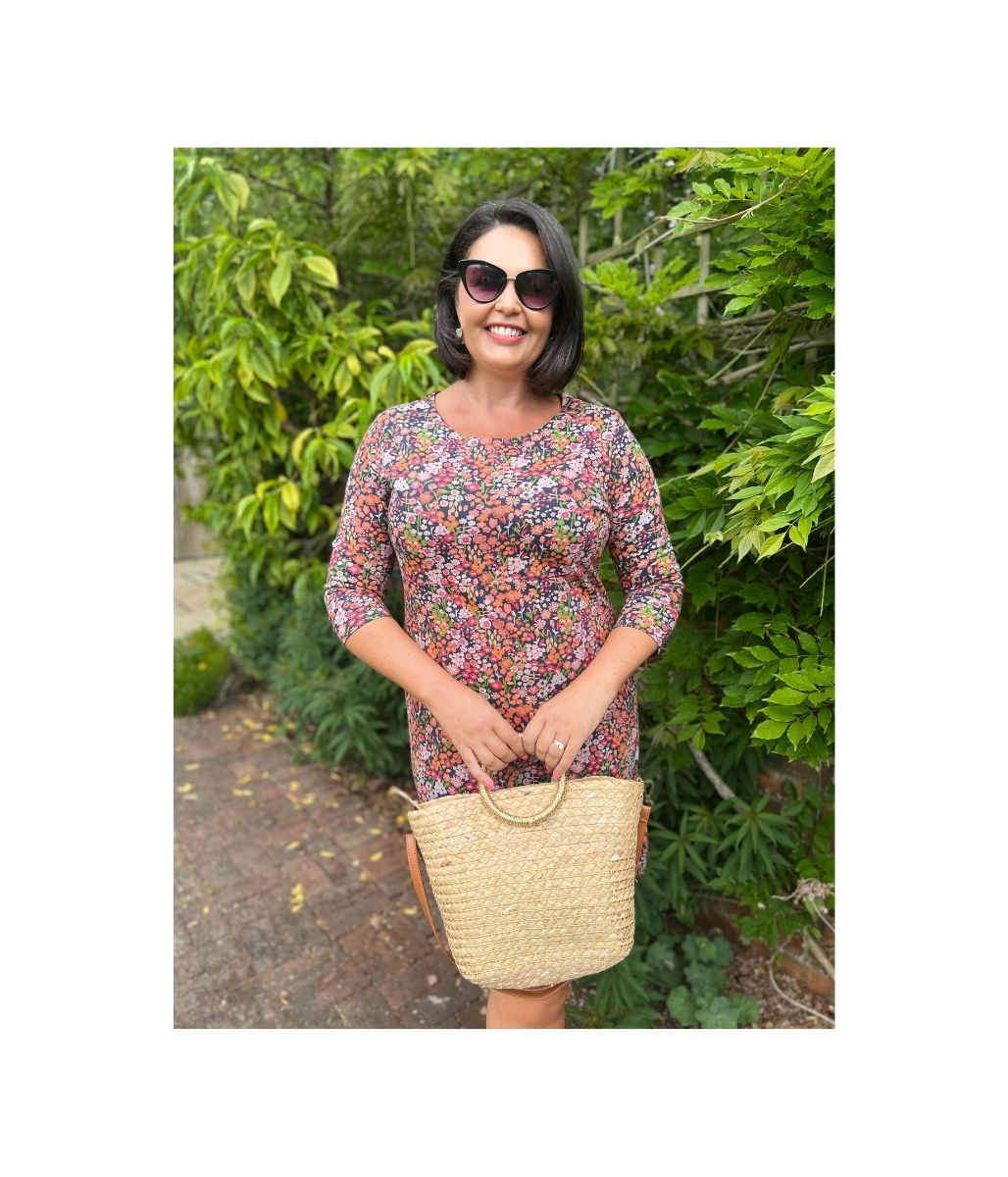 Shafika Ditsy Jersey Tunic Dress