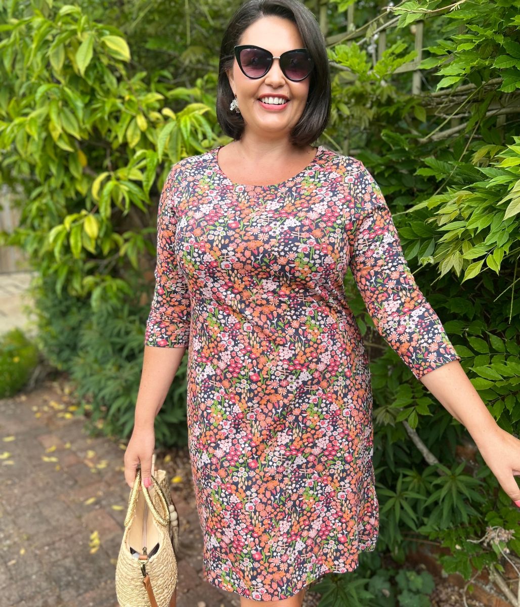 Shafika Ditsy Jersey Tunic Dress