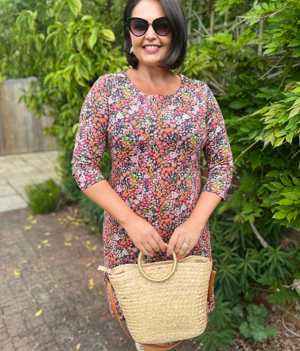 Shafika Ditsy Jersey Tunic Dress