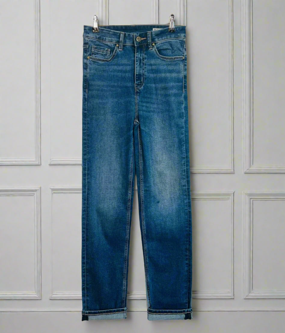 Blue Sophia Straight Jeans
