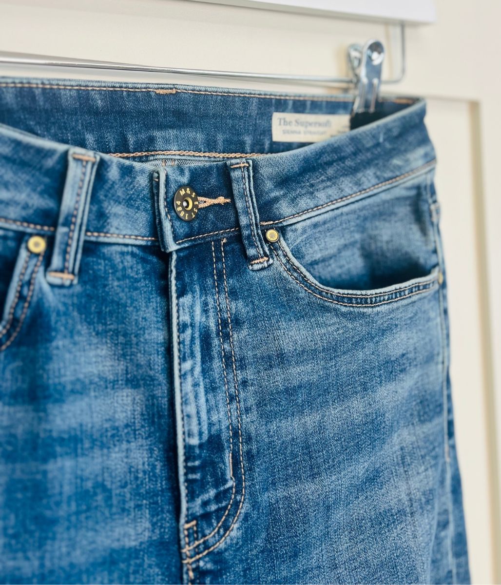 Blue Sophia Straight Jeans