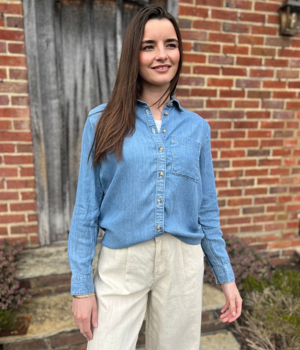 Blue Denim Lyocell Shirt