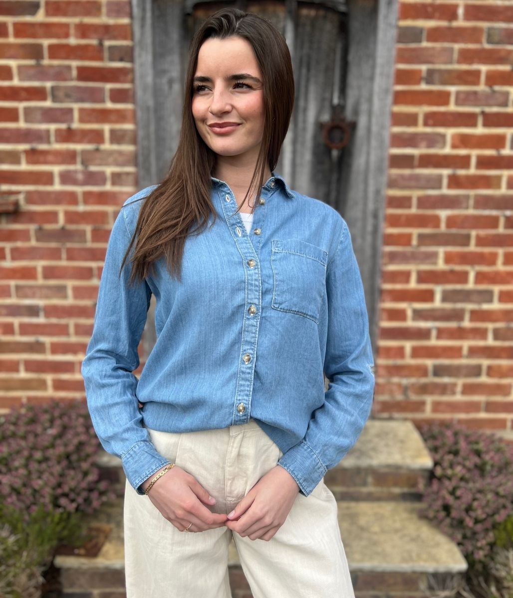 Blue Denim Lyocell Shirt
