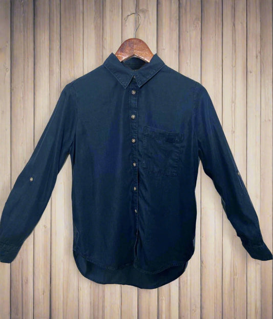 Navy Denim Lyocell Shirt