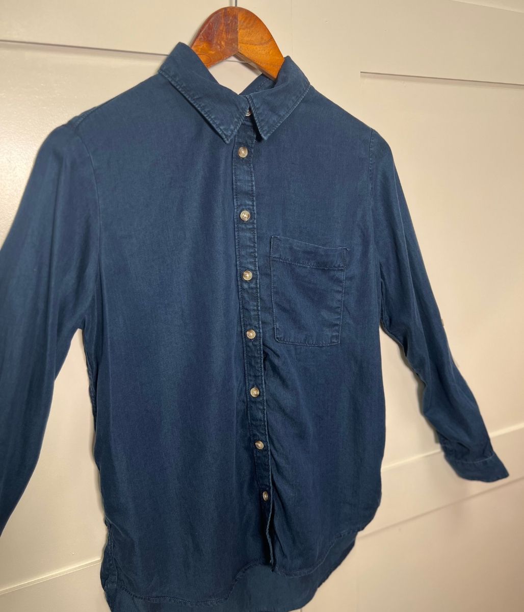 Navy Denim Lyocell Shirt