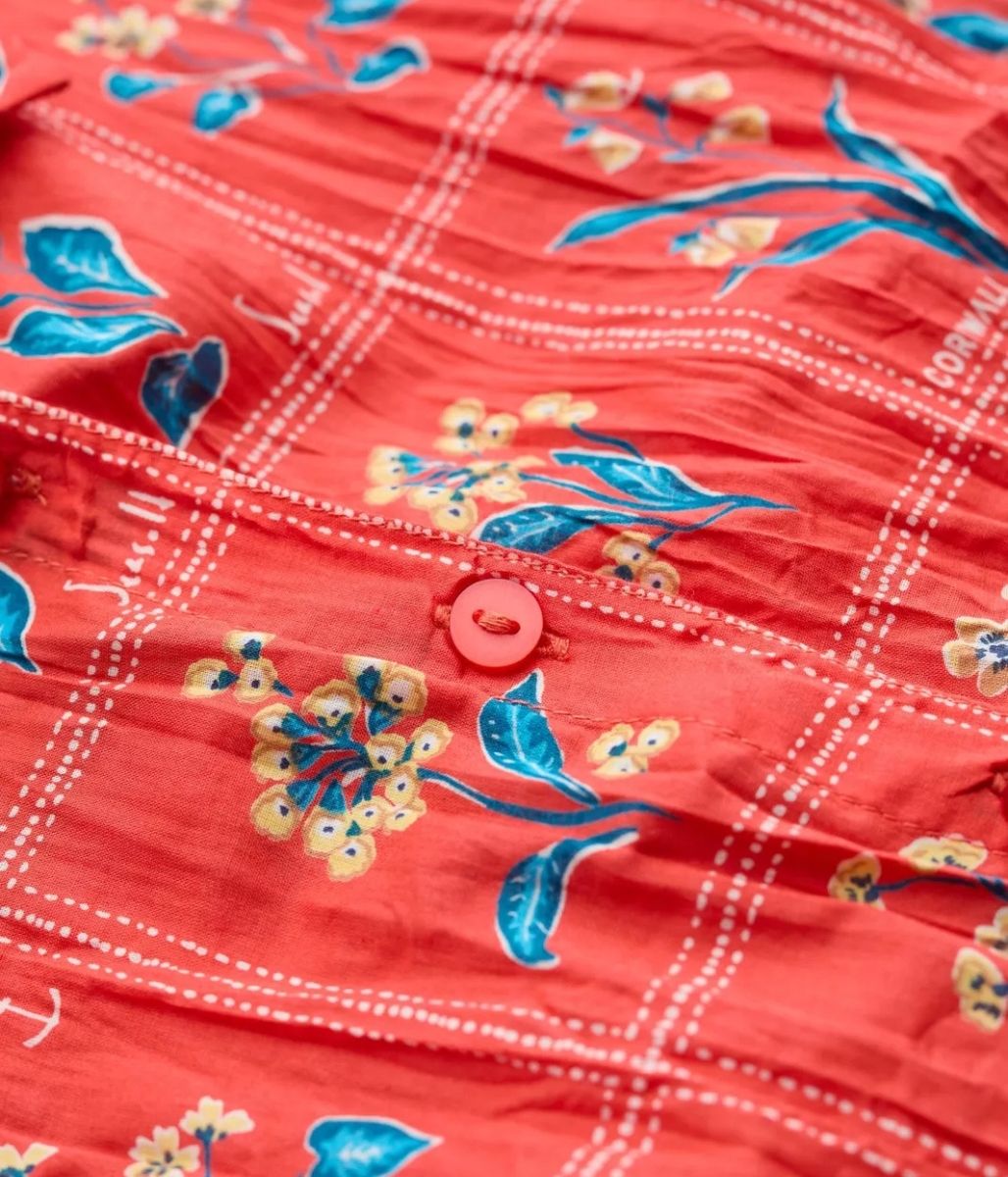 Ex Seasalt Orange Print Larissa Shirt