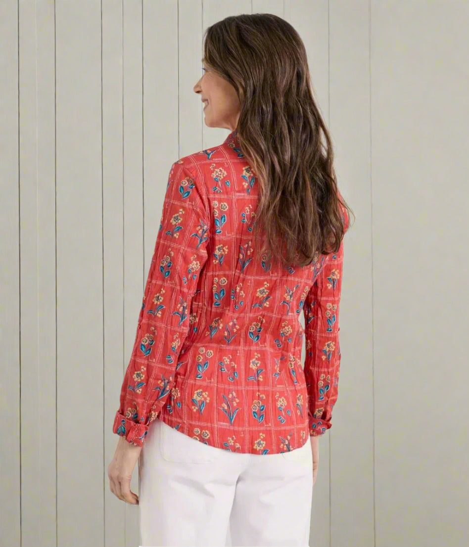 Ex Seasalt Orange Print Larissa Shirt