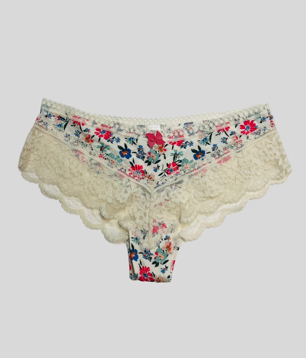 3 Multipack Lace Trim Midi Briefs
