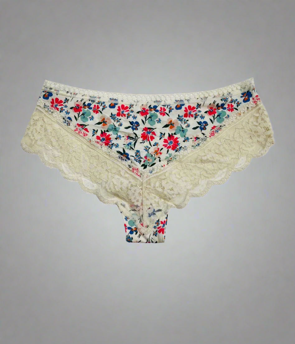 3 Multipack Lace Trim Midi Briefs