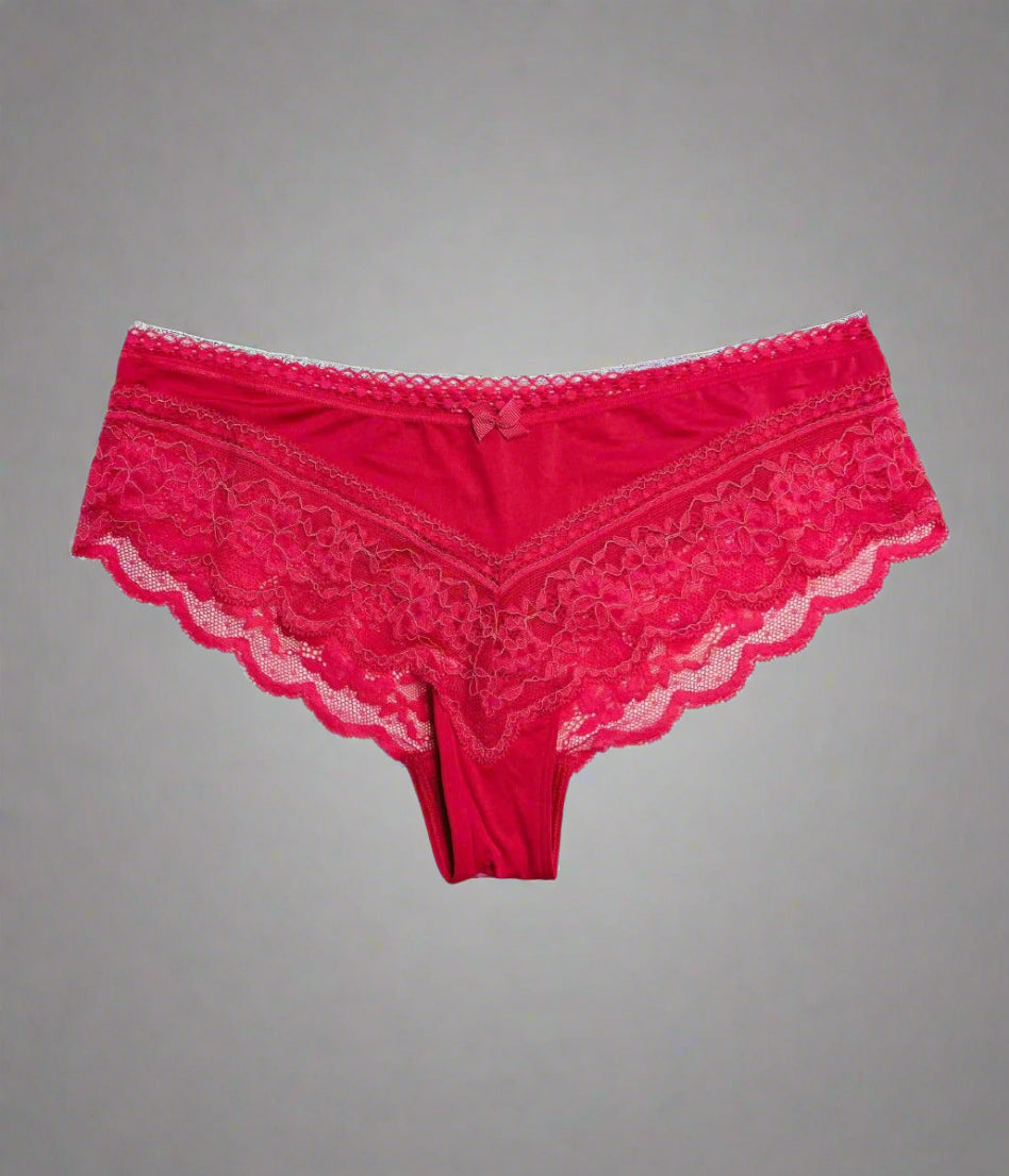 3 Multipack Lace Trim Midi Briefs