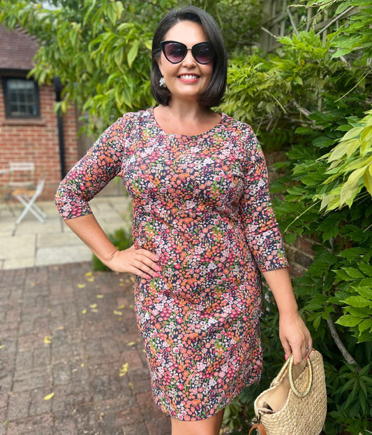 Shafika Ditsy Jersey Tunic Dress