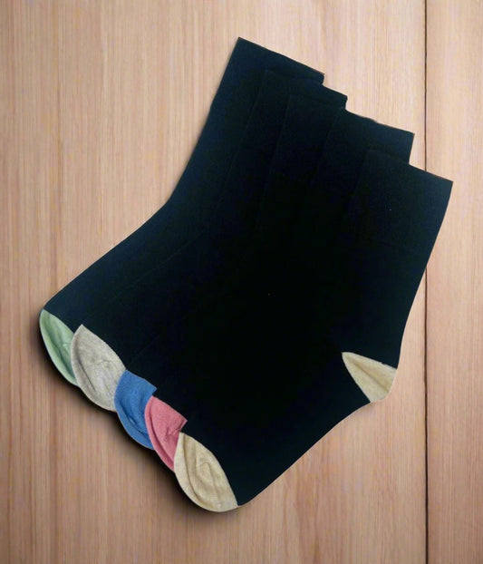 5 Pack Cotton Rich Soft Top Ankle Socks