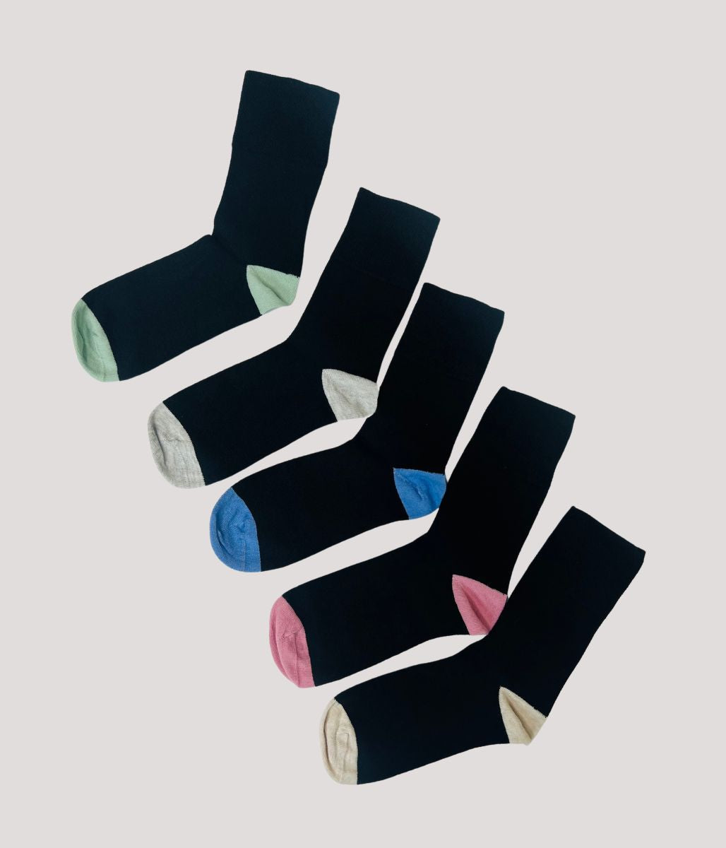 5 Pack Cotton Rich Soft Top Ankle Socks