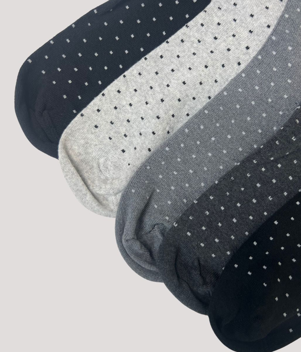 5 Pack Dotty Sumptuously Soft Ankle Socks