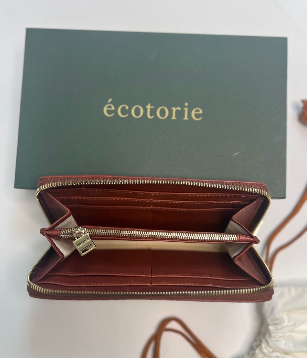 Brown Ecotorie Premium Leather Boxed Purse