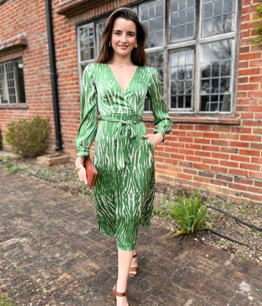 Green Lucia Midi Dress