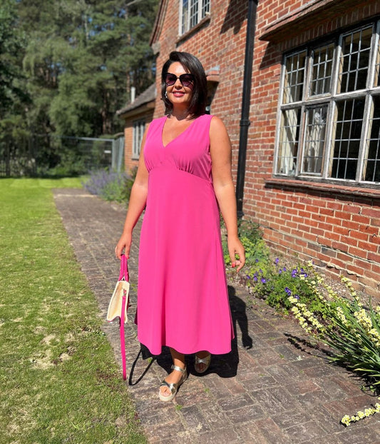 Pink Brionie Midi Dress