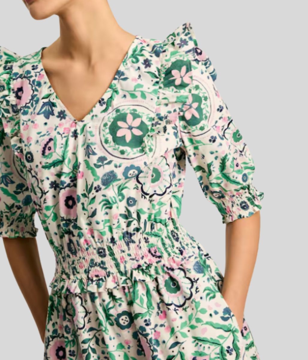 Rosalie Floral Frill Dress