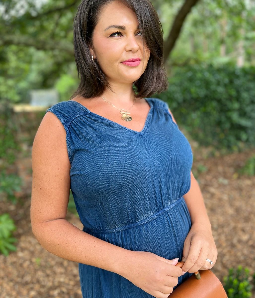 Indigo Blue Boho Tiered Summer Dress