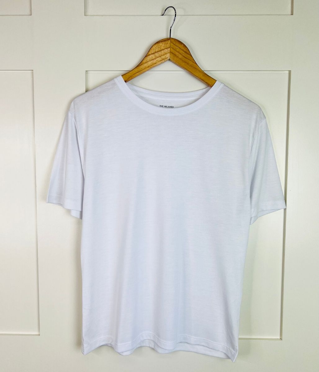 White Relaxed Short Sleeve Tee