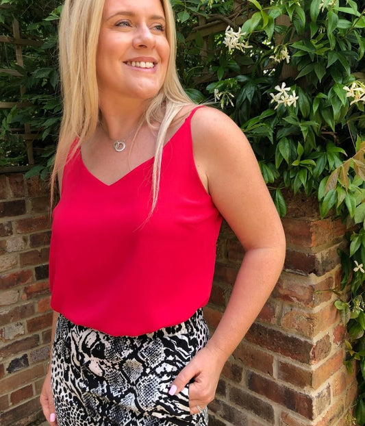 Raspberry Cami Top