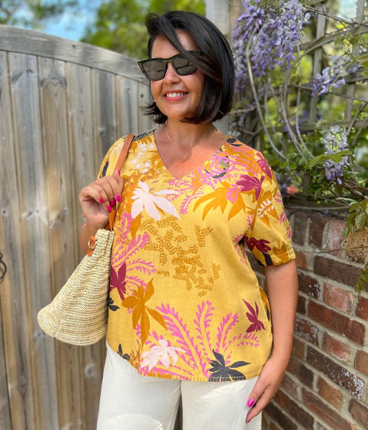 Kate Linen Blend Top