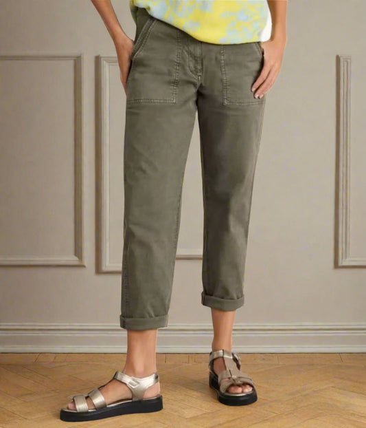 Khaki Twister Chino Trousers