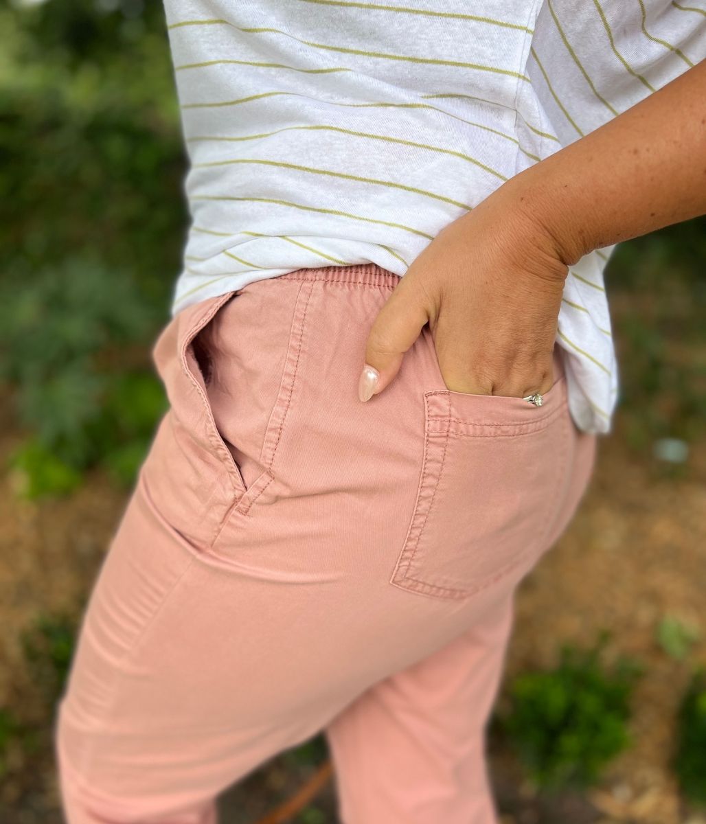 Dusky Pink Pure Cotton Chinos