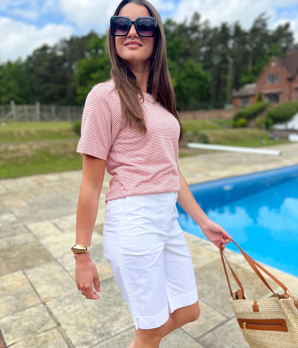 White Smart Tailored Shorts