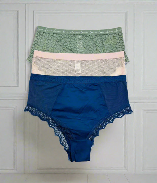 3 Pack Mixed Midi Briefs
