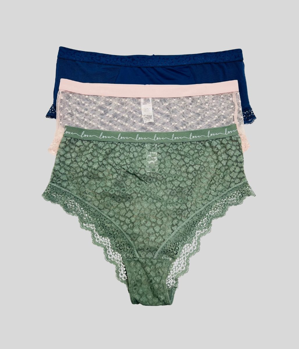 3 Pack Mixed Midi Briefs