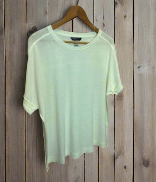 Cream Linen Rich Top