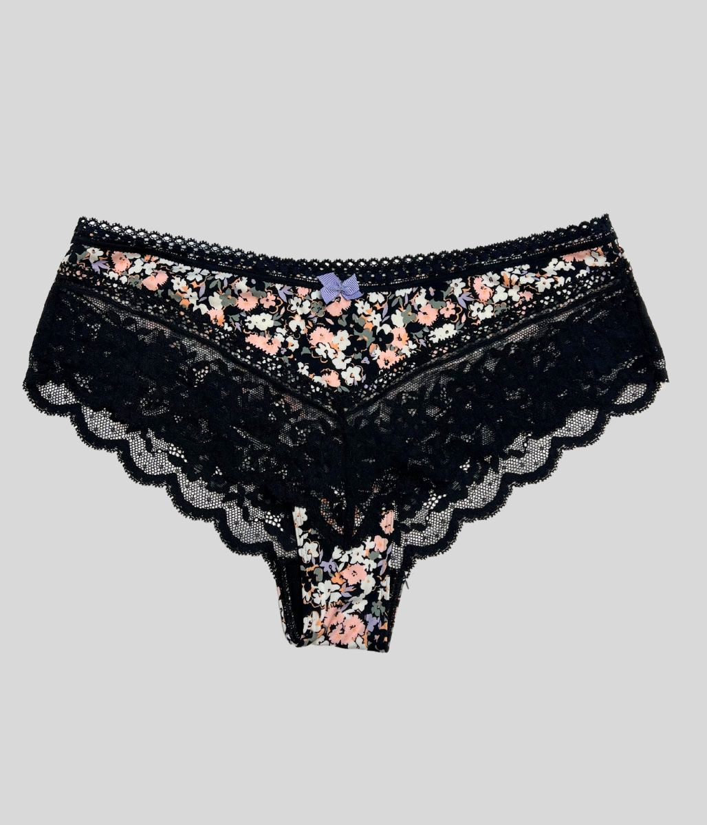 3 Multipack Lace Trim Midi Briefs